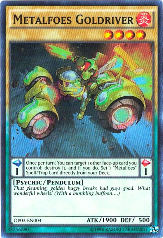 Metalfoes Goldriver [OP03-EN004] Super Rare 