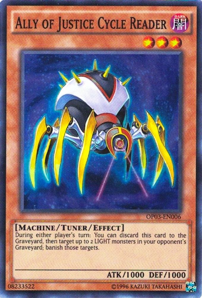 Ally of Justice Cycle Reader (OP03-EN006) - Super Rare
