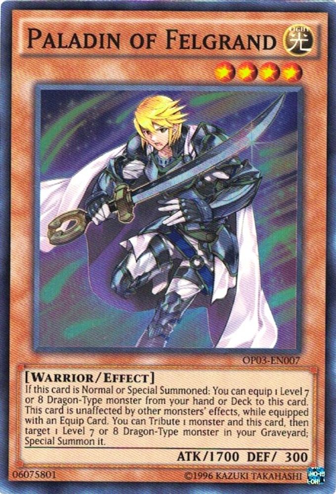 Paladin de Felgrand [OP03-EN007] Super Rare 