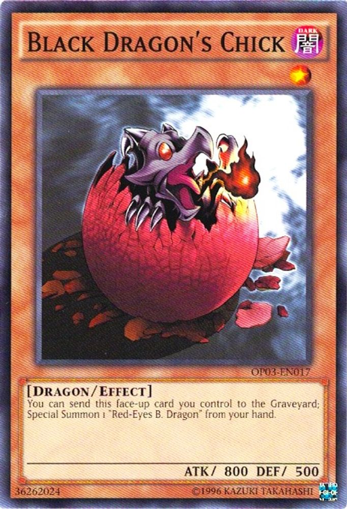 Poussin du dragon noir [OP03-EN017] Commun 