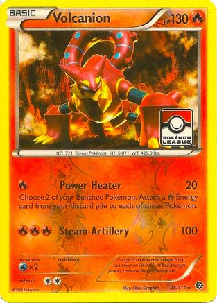 Volcanion (Pokemon League) 025/114  - Reverse Holofoil - Promo