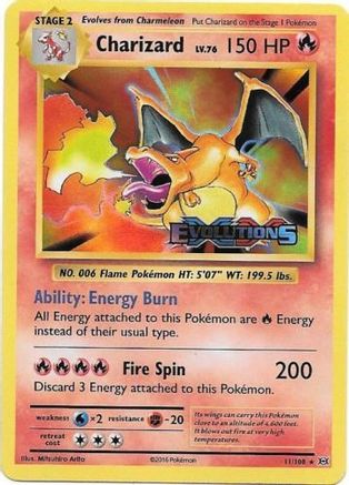 Charizard (XY Evolutions Prerelease)  - Holofoil - Promo