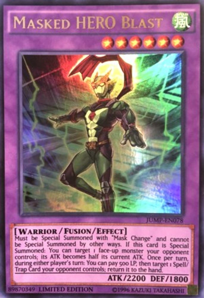 Masked HERO Blast (JUMP-EN078) - Ultra Rare