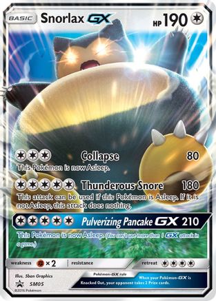 Snorlax GX SM05  - Holofoil - Promo