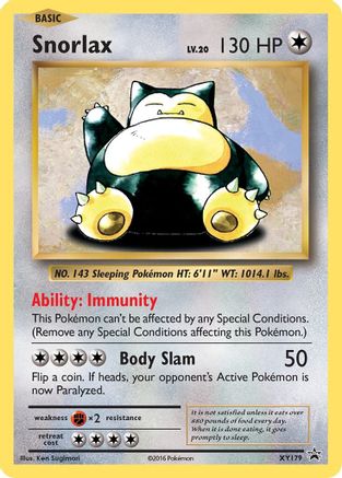 Snorlax XY179  - Holofoil - Promo