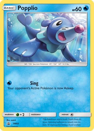 Popplio - SM03  - Holofoil - Promo