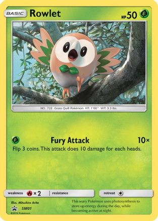 Rowlet - SM01  - Holofoil - Promo