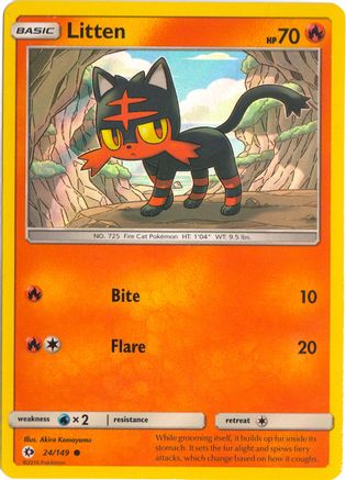 Litten (Water Web Holo) 024/149  - Holofoil - Promo