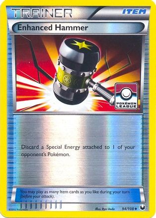 Enhanced Hammer - 94/108 (Pokemon League)/108  - Reverse Holofoil - Promo