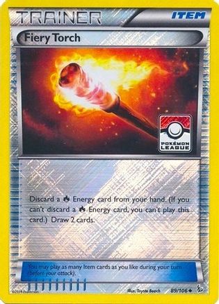 Fiery Torch (Pokemon League) 089/106  - Reverse Holofoil - Promo