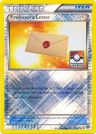 Professor's Letter (Pokemon League) 123/146  - Reverse Holofoil - Promo