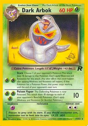 Dark Arbok [W Stamped] 019  - Promo