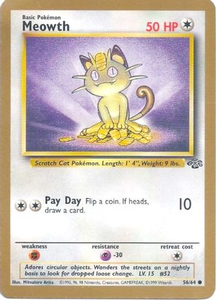 Meowth (Gold Bordered Promo) 056/64  - Promo