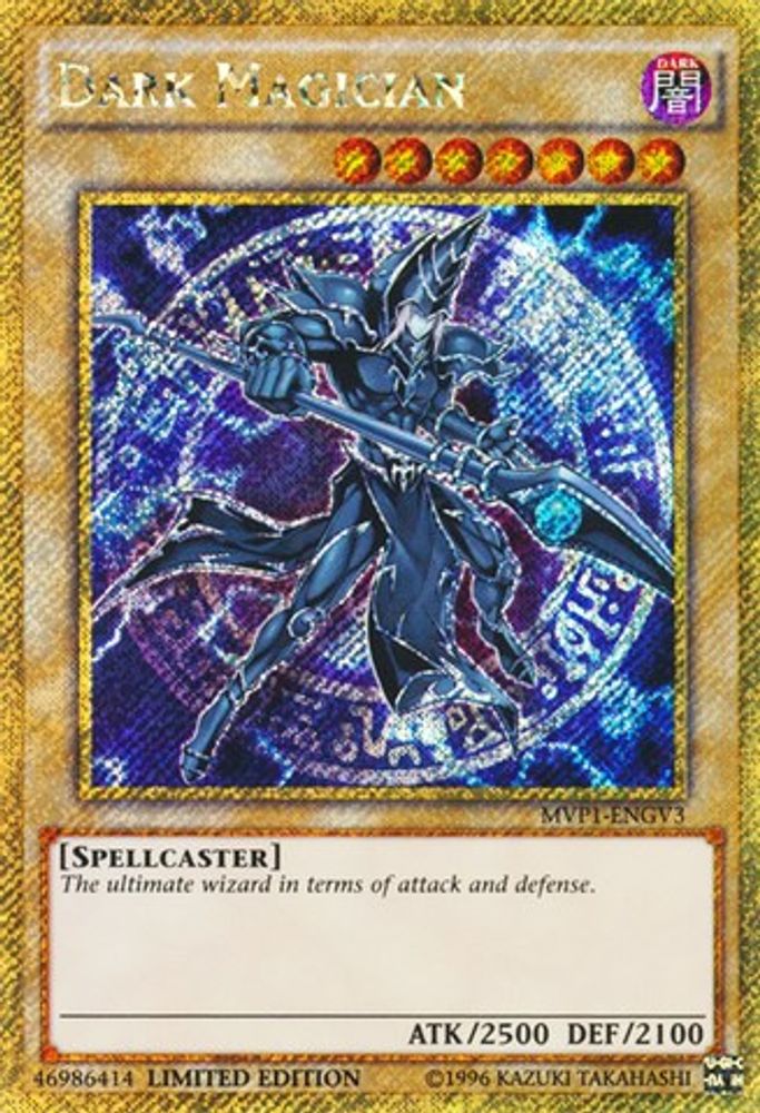 Dark Magician (Gold Secret Rare) (MVP1-ENGV3) - Gold Secret Rare