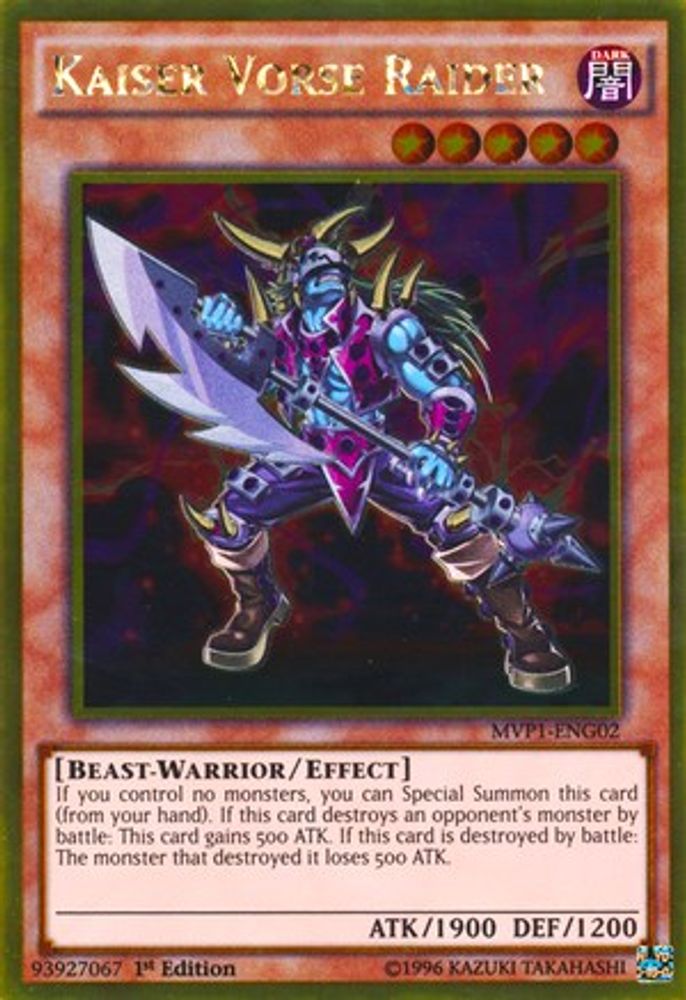 Kaiser Vorse Raider (MVP1-ENG02) - Gold Rare