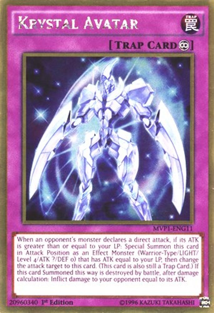 Krystal Avatar (MVP1-ENG11) - Gold Rare