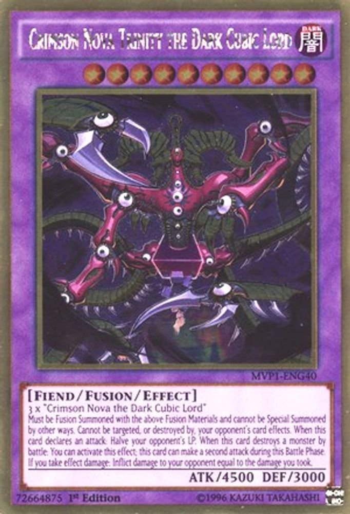 Crimson Nova Trinity the Dark Cubic Lord (MVP1-ENG40) - Gold Rare