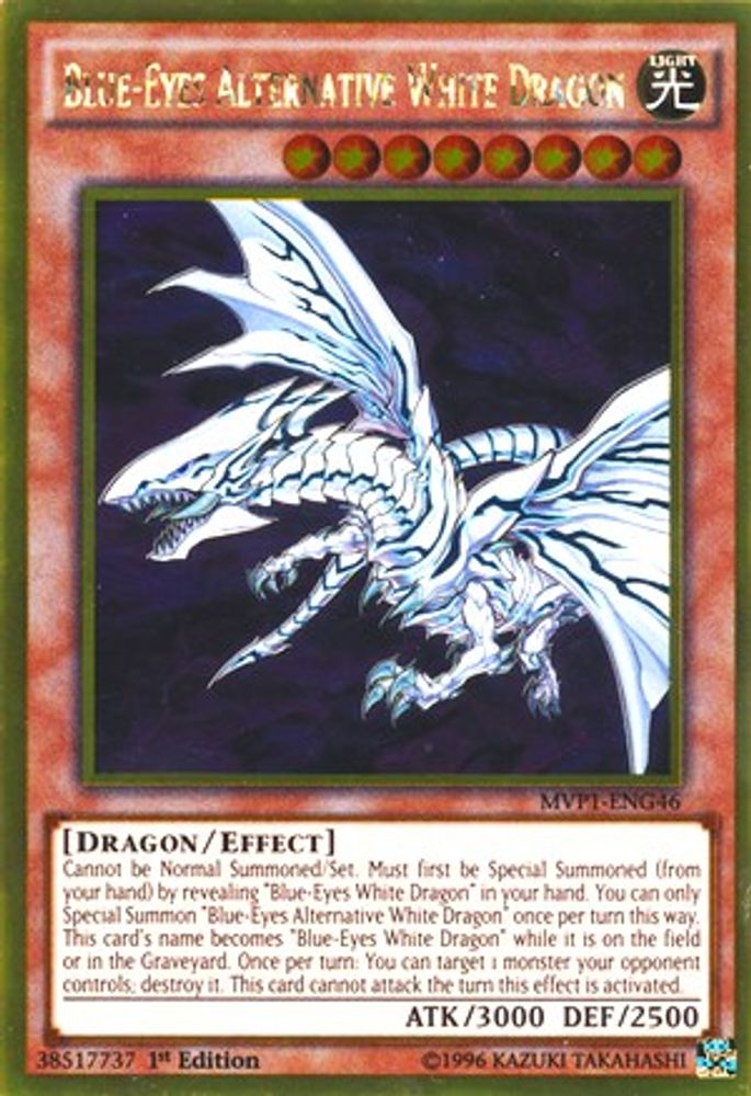 Blue-Eyes Alternative White Dragon (MVP1-ENG46) - Gold Rare
