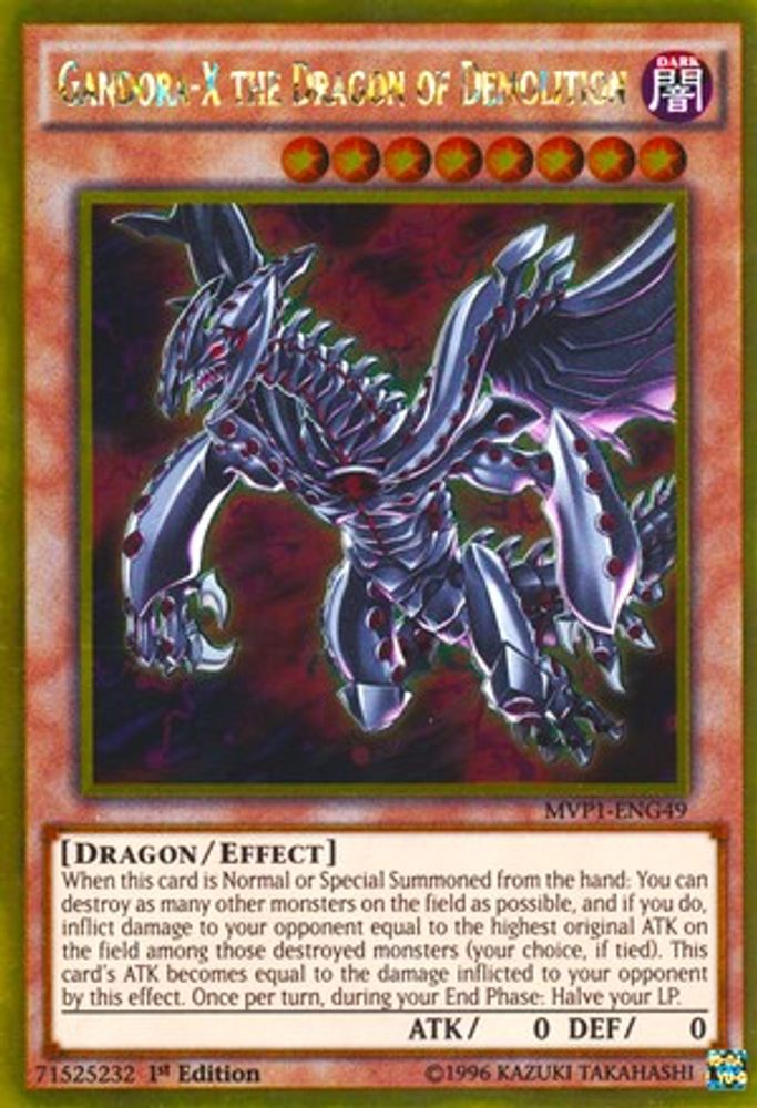Gandora-X the Dragon of Demolition (MVP1-ENG49) - Gold Rare