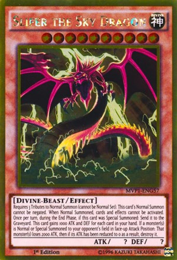 Slifer the Sky Dragon (MVP1-ENG57) - Gold Rare