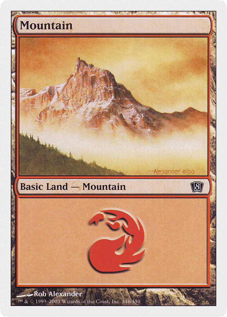 Mountain (8ED-346) - 8th Edition Foil