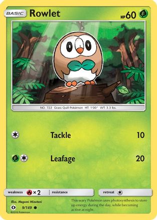 Rowlet 009  - Common