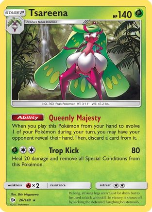 Tsareena 020  - Holofoil - Holo Rare