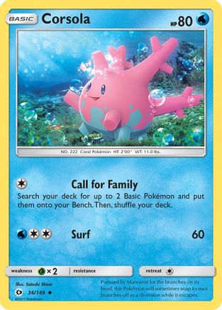 Corsola 036  - Uncommon