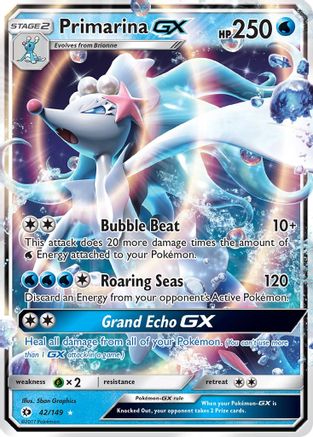 Primarina GX 042  - Holofoil - Ultra Rare
