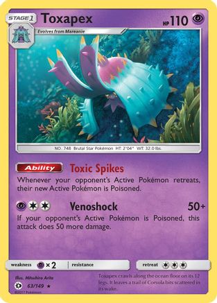 Toxapex 063  - Holofoil - Holo Rare