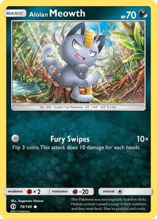 Alolan Meowth 078  - Common