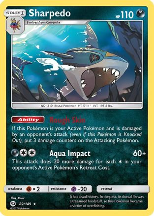 Sharpedo 082  - Holofoil - Holo Rare