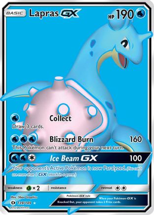 Lapras GX (Full Art) 139  - Holofoil - Ultra Rare
