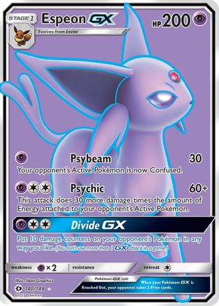 Espeon GX (Full Art) 140  - Holofoil - Ultra Rare
