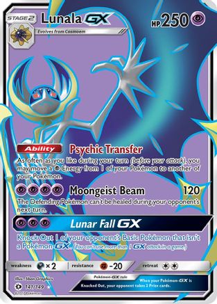 Lunala GX (Full Art) 141  - Holofoil - Ultra Rare