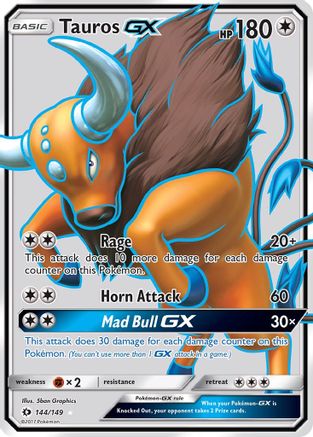 Tauros GX (Full Art) 144  - Holofoil - Ultra Rare