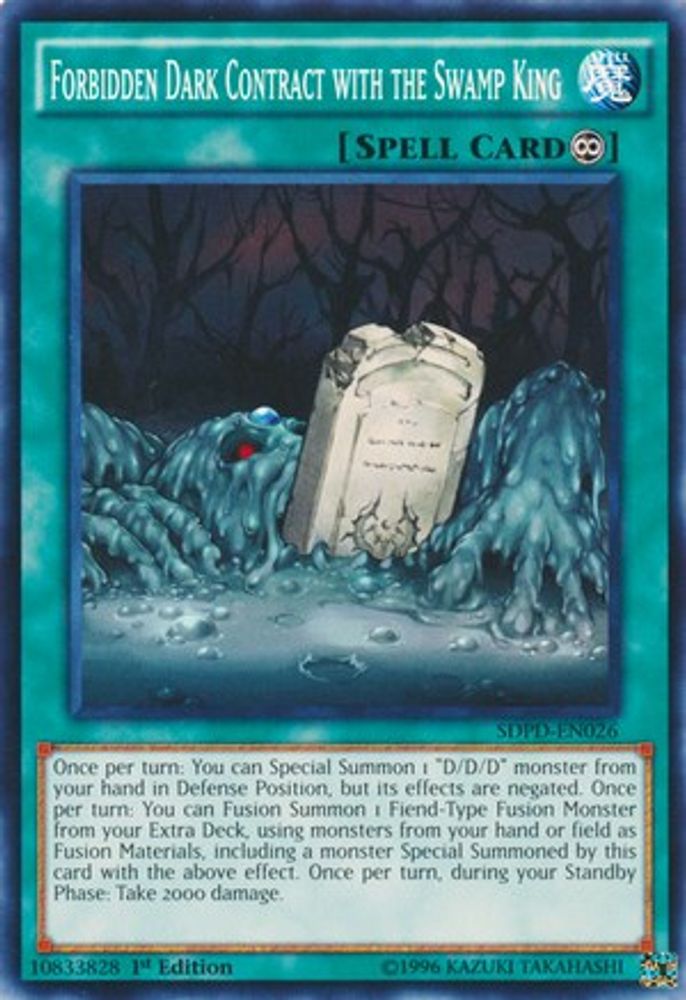 Forbidden Dark Contract with the Swamp King (SDPD-EN026) - Common