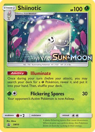 Shiinotic - SM10 (Prerelease)  - Holofoil - Promo