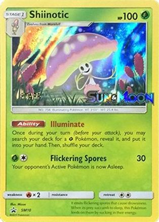 Shiinotic - SM10 (Prerelease) [Staff]  - Holofoil - Promo