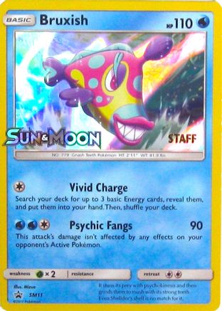Bruxish - SM11 (Prerelease) [Staff]  - Holofoil - Promo