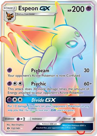 Espeon GX (Secret)  - Holofoil - Secret Rare