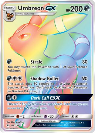Umbreon GX (Secret) 154  - Holofoil - Secret Rare