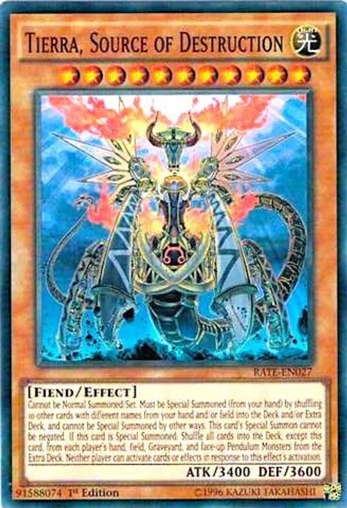 Tierra, Source of Destruction (RATE-EN027) - Super Rare