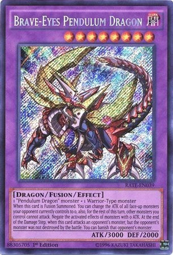 Brave-Eyes Pendulum Dragon (RATE-EN039) - Secret Rare