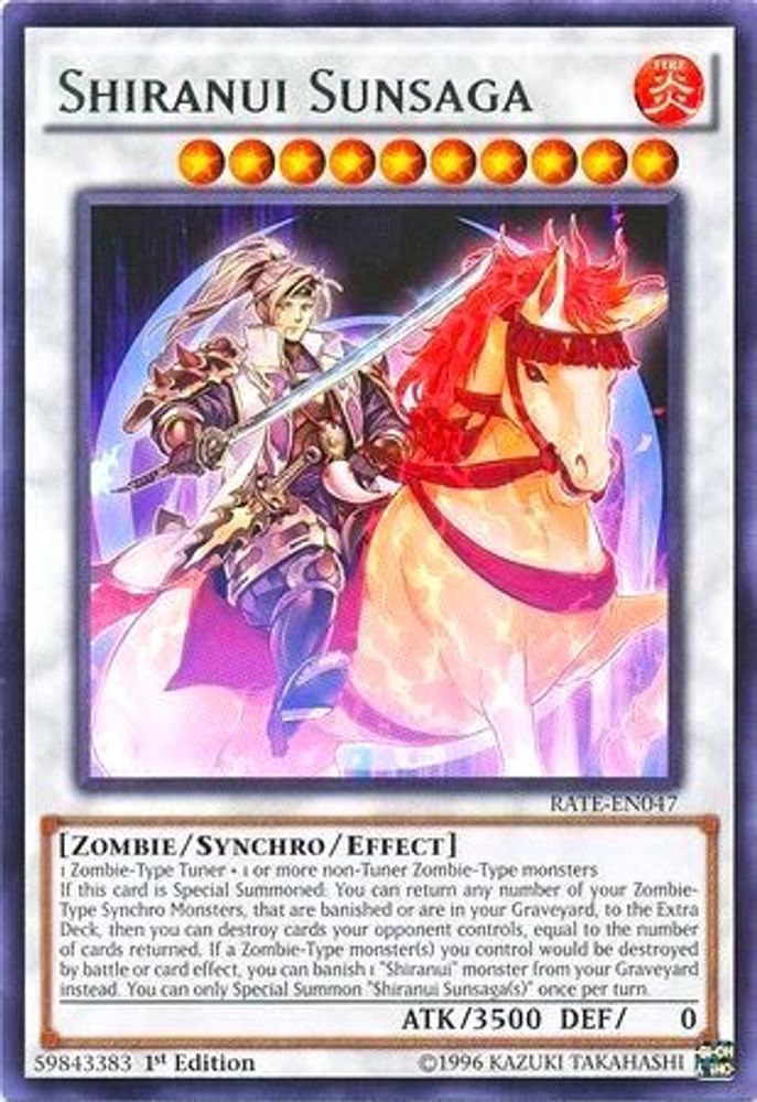 Shiranui Sunsaga (RATE-EN047) - Rare