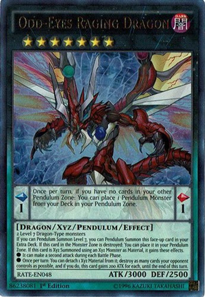 Odd-Eyes Raging Dragon (RATE-EN048) - Ultra Rare