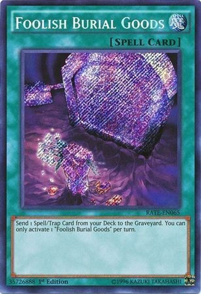Foolish Burial Goods (RATE-EN065) - Secret Rare