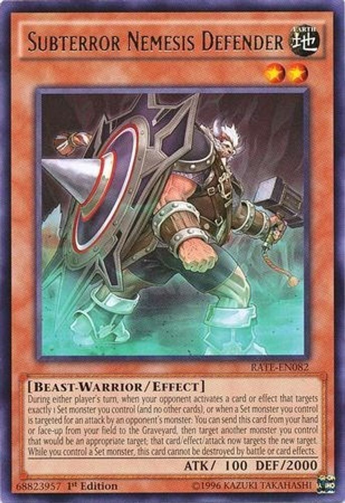 Défenseur Nemesis Subterror [RATE-EN082] Rare 