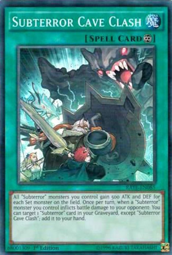 Subterror Cave Clash [RATE-EN085] Super Rare 