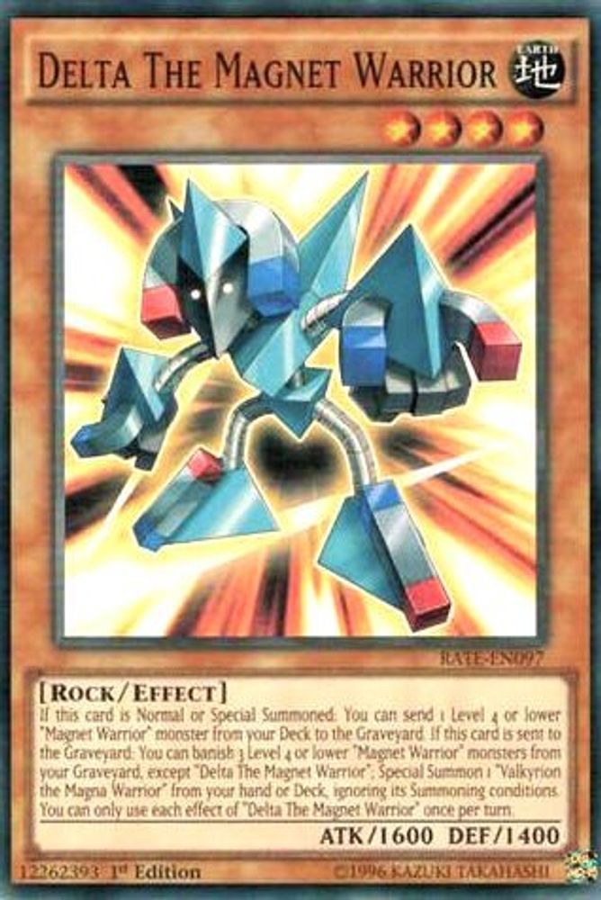 Delta The Magnet Warrior (RATE-EN097) - Super Rare